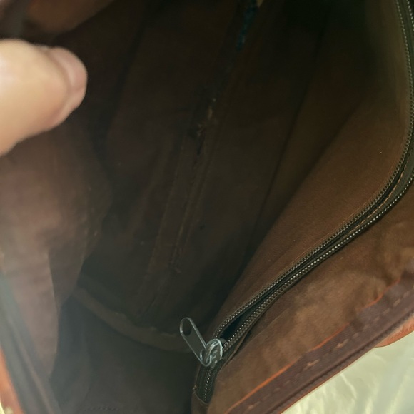 Vintage Embroidered & Leather Mini Carpetbag - Picture 6 of 6